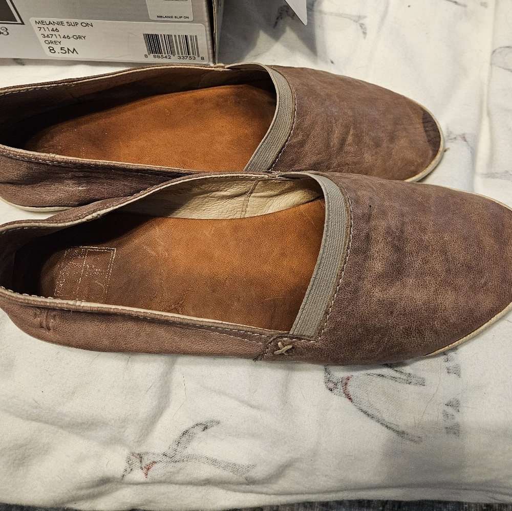 Frye Melanie Slip On Grey